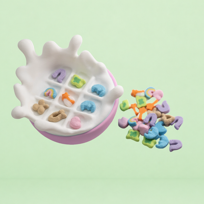 TIC TAC TOE CEREAL BOWL